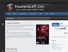 Tablet Screenshot of nowhereleft.com